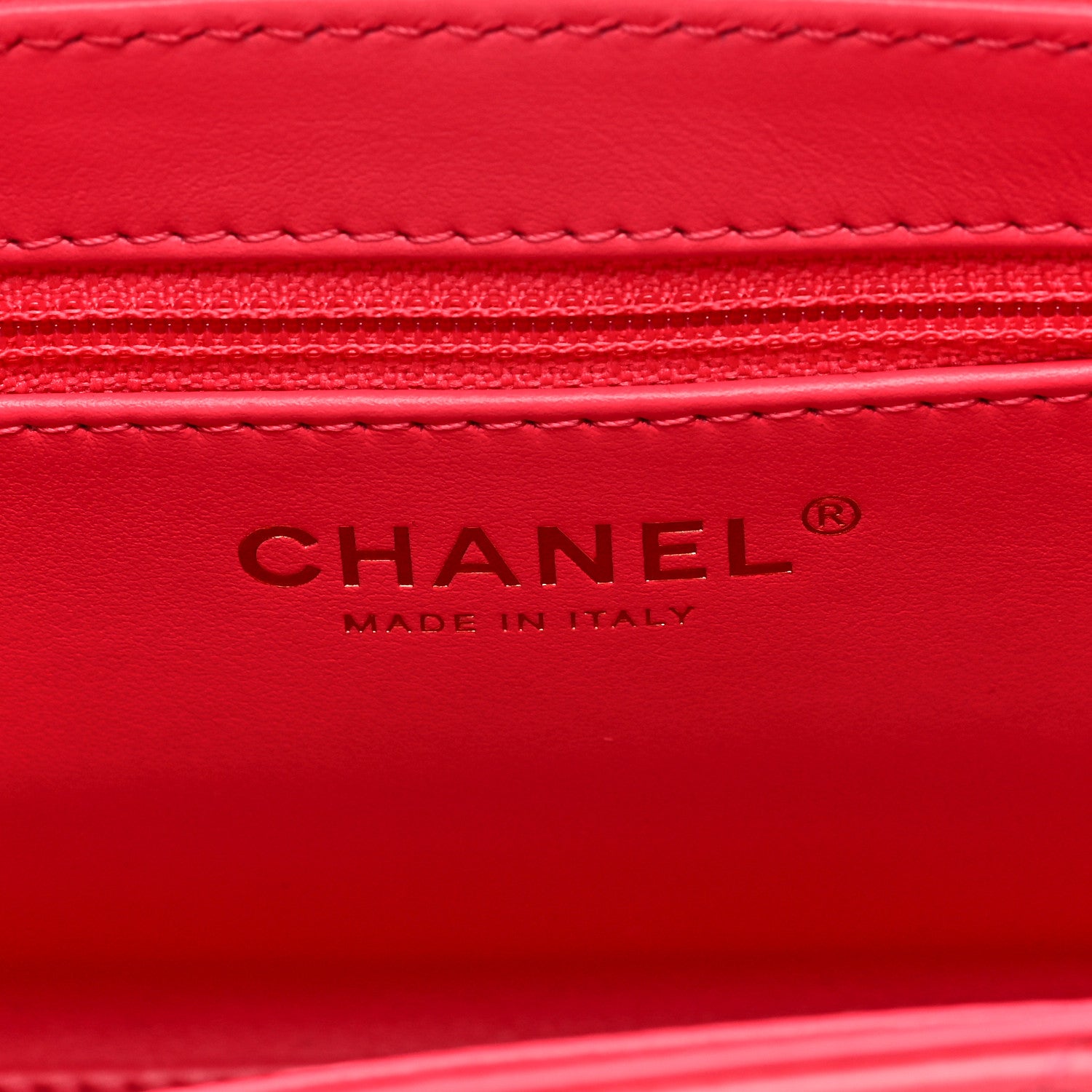 Chanel Shiny Aged Calfskin Quilted Nano Kelly Shopper Dark Pink 7 of 10