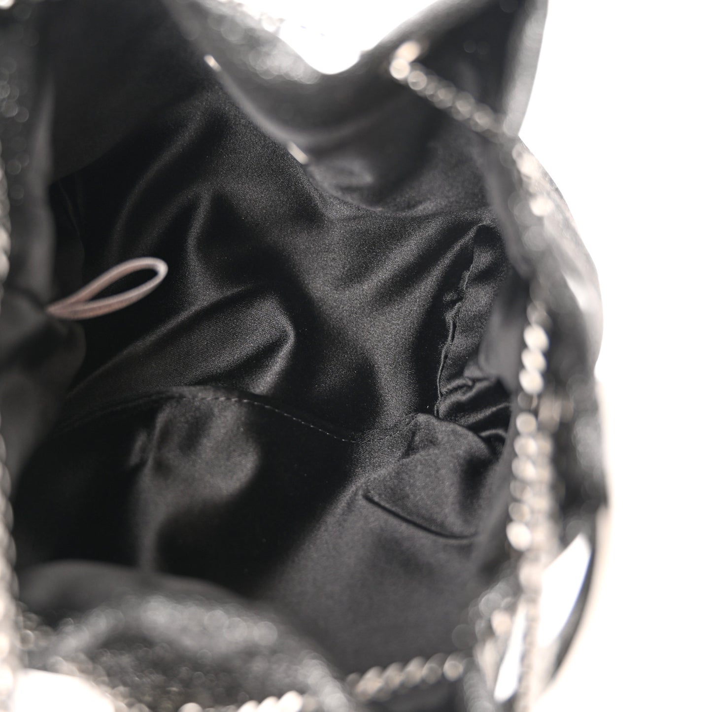 Metallic Fabric Bon Bon Bag Bucket Bag Silver