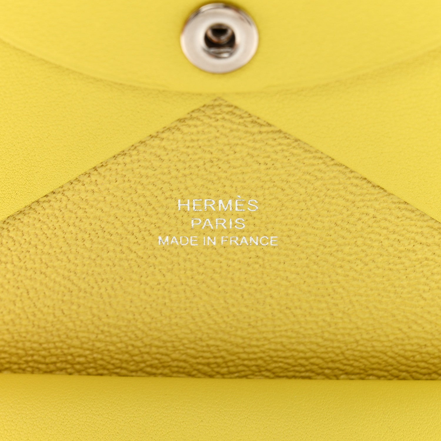 Hermes Swift Compact Selle En Desordre Calvi Duo Card Case Lime 6 of 7