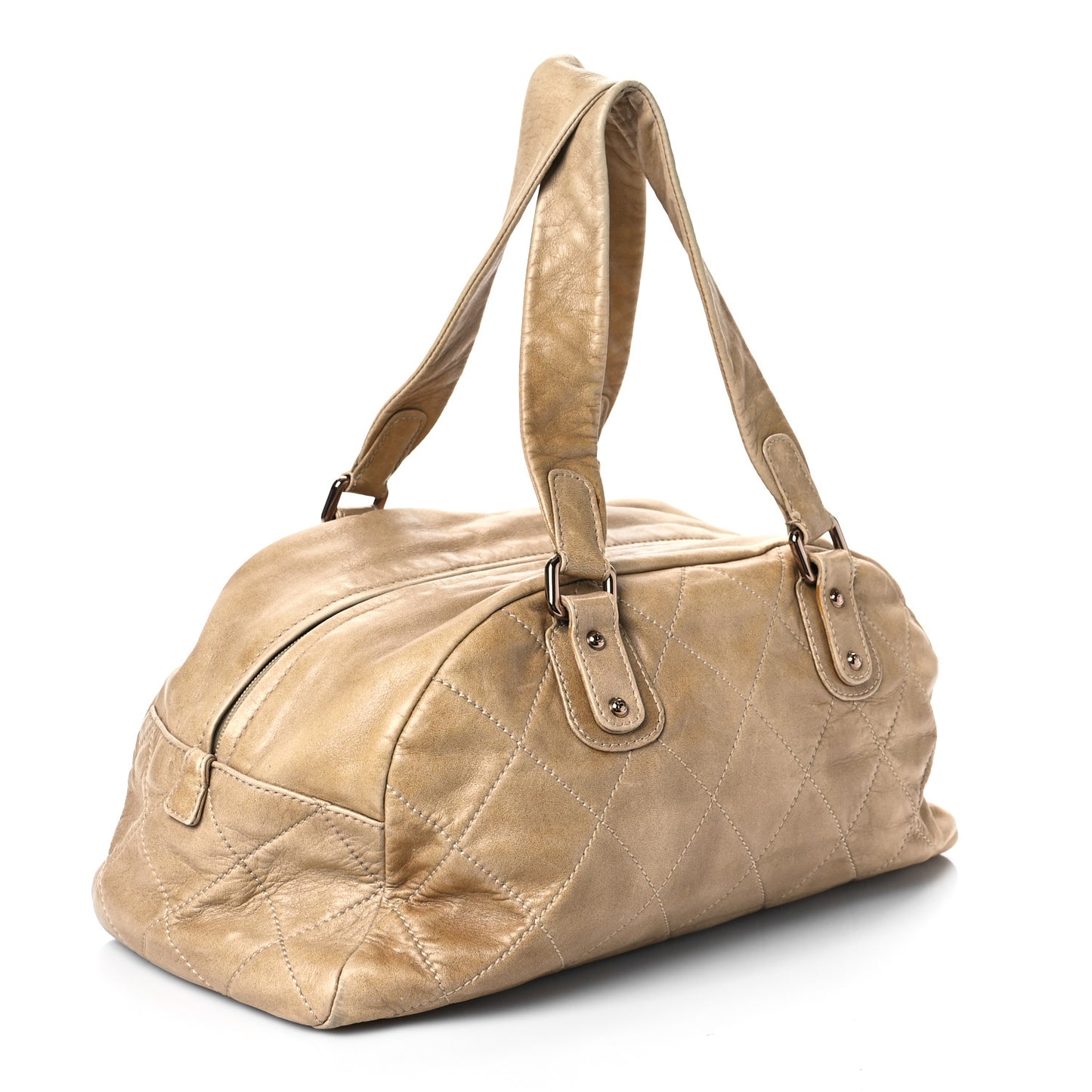 Lambskin Cloudy Bundle Bowler Beige