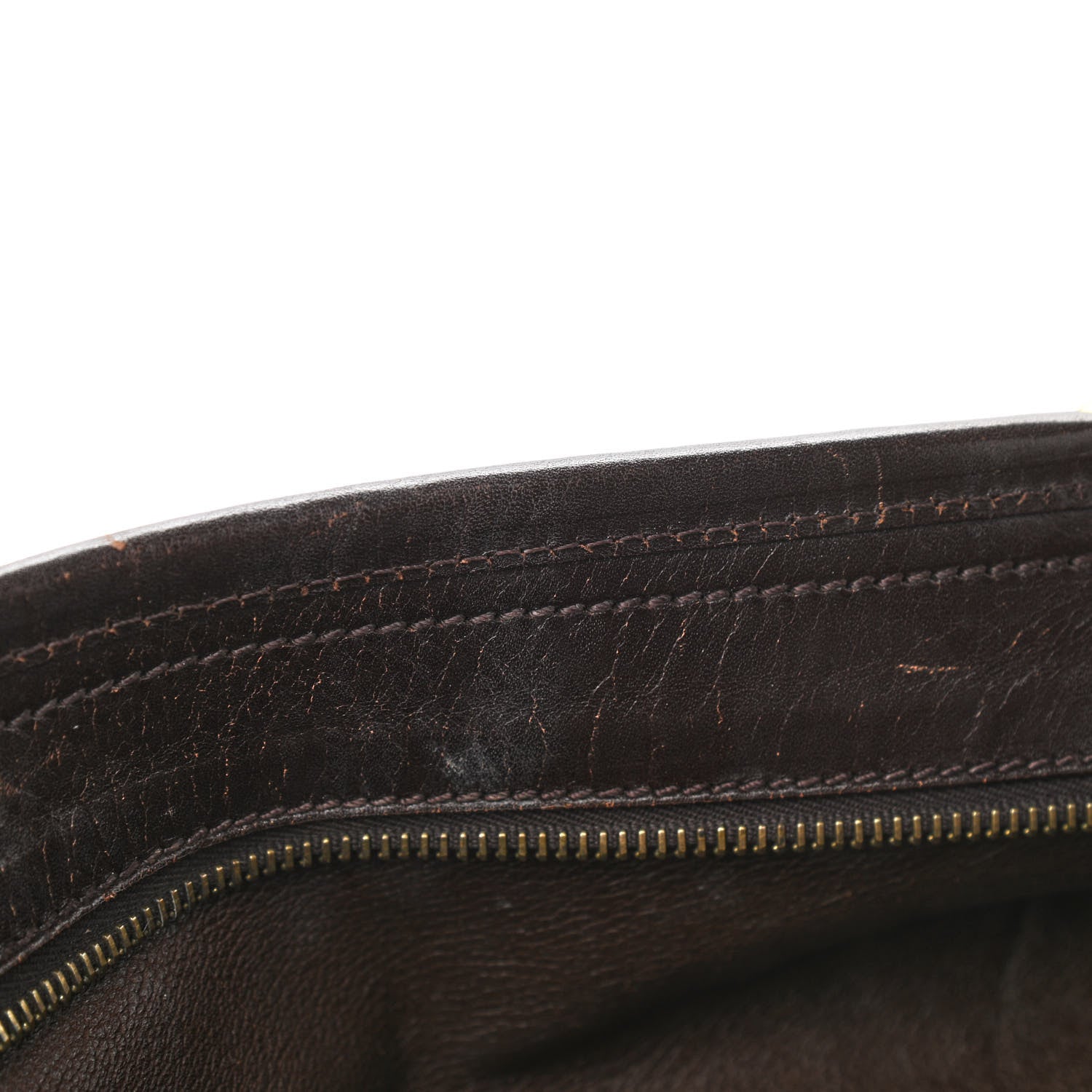 Fendi Calfskin FF Embossed Chef Shopper Tote Chocolate 10 of 15