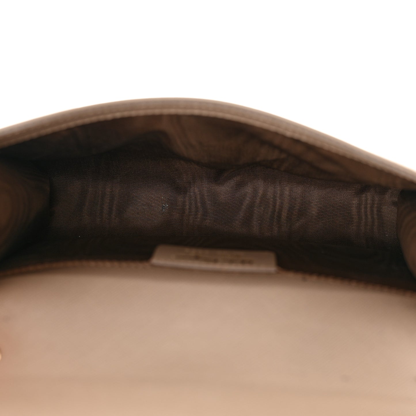 Printed Calfskin Ginny Shoulder Bag Beige