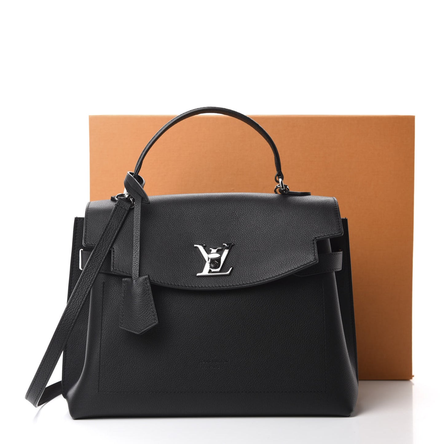 Soft Calfskin Lockme Ever Black