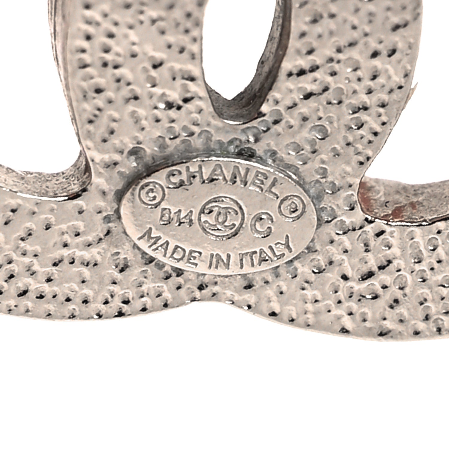 Chanel Baguette Crystal CC Earrings Silver 4 of 4