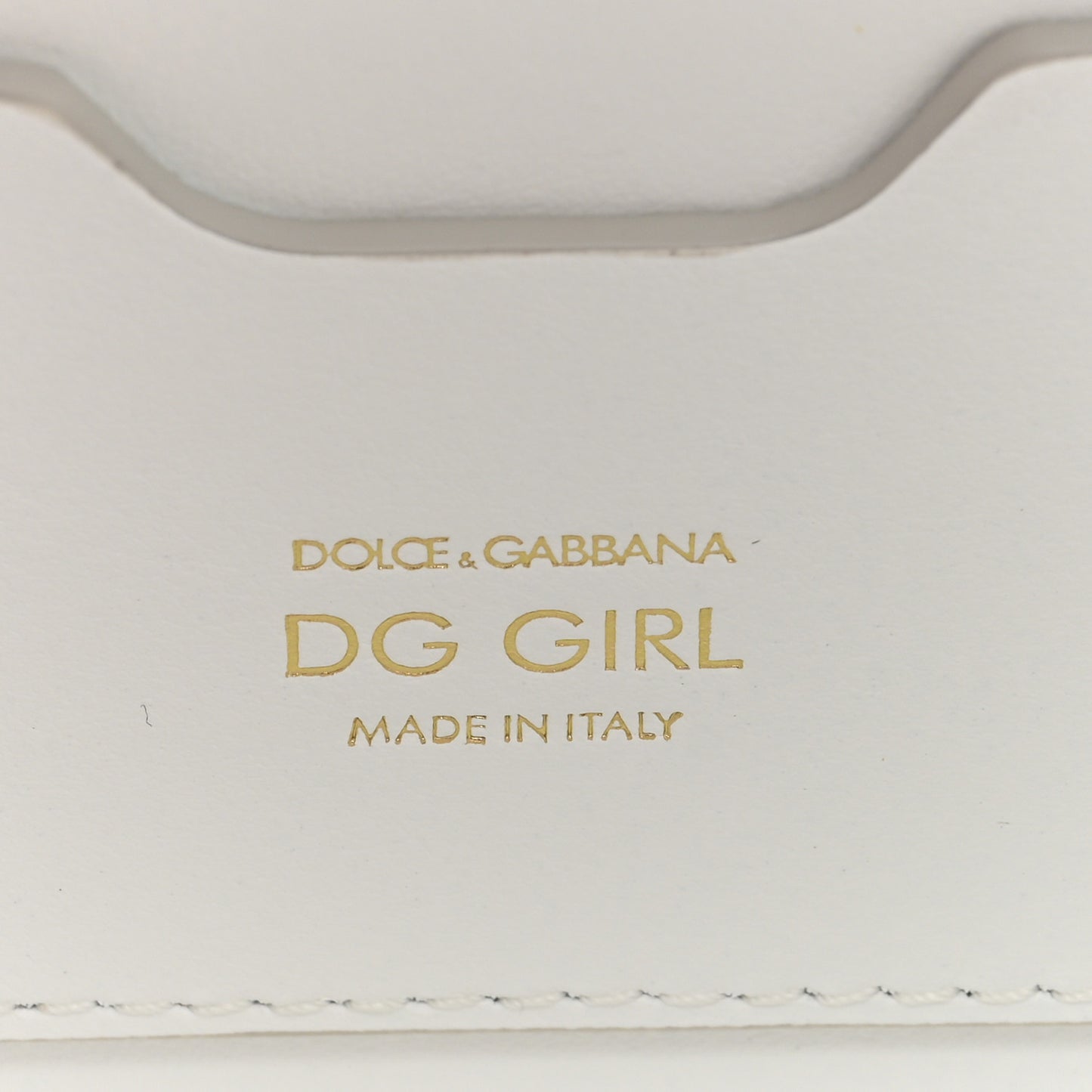 Nappa DG Girls Phone Shoulder Bag White