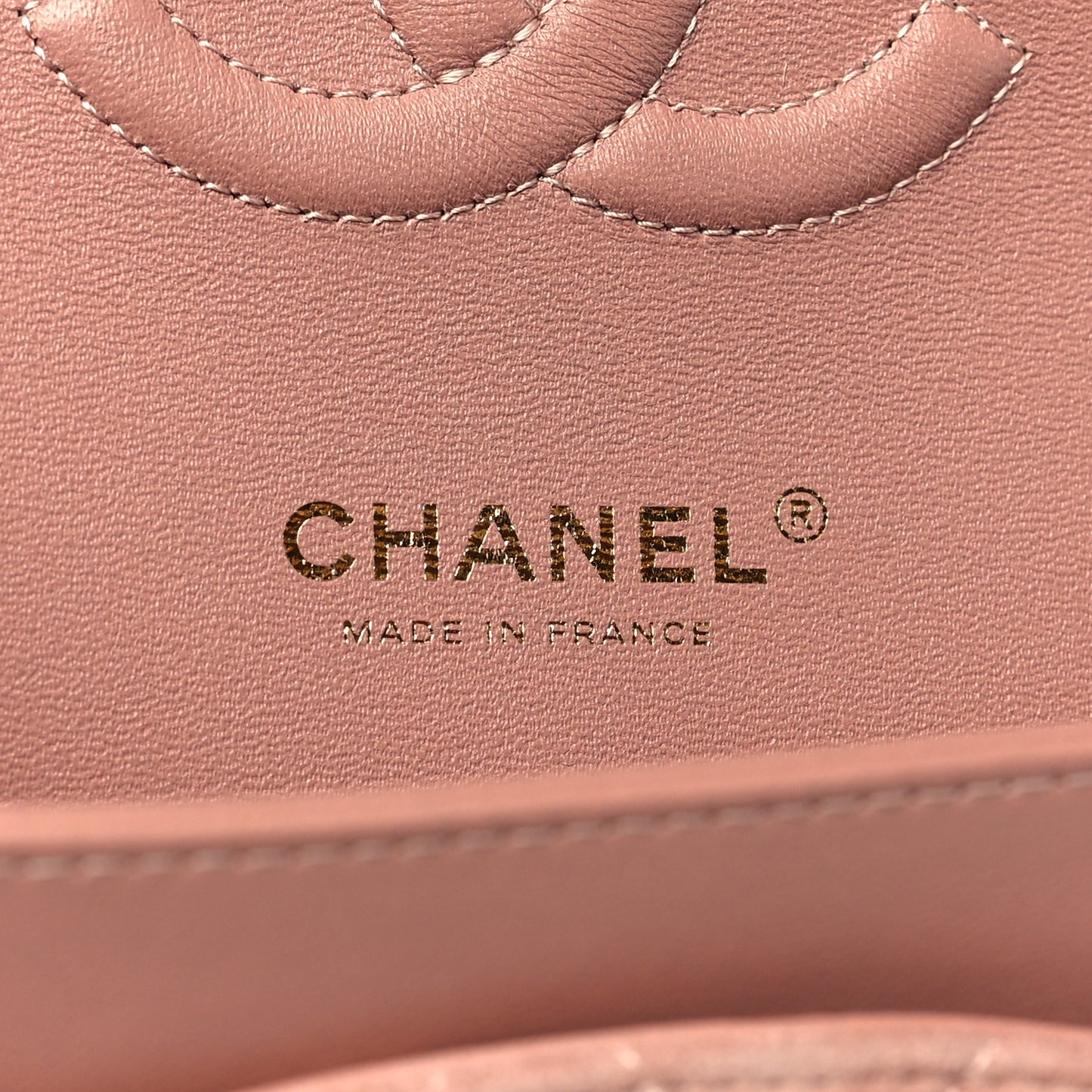 Suede Quilted Medium Double Flap Light Pink