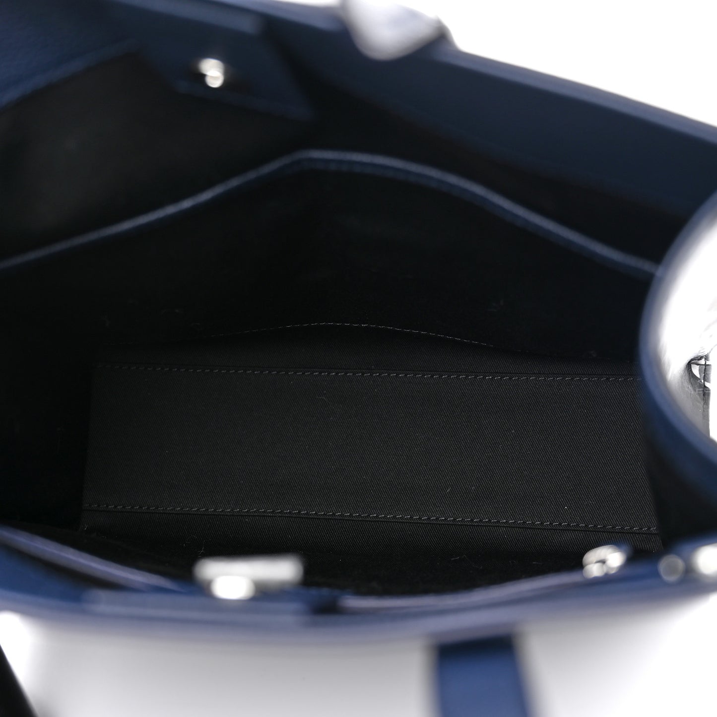 Calfskin Small Portuna Tote Black