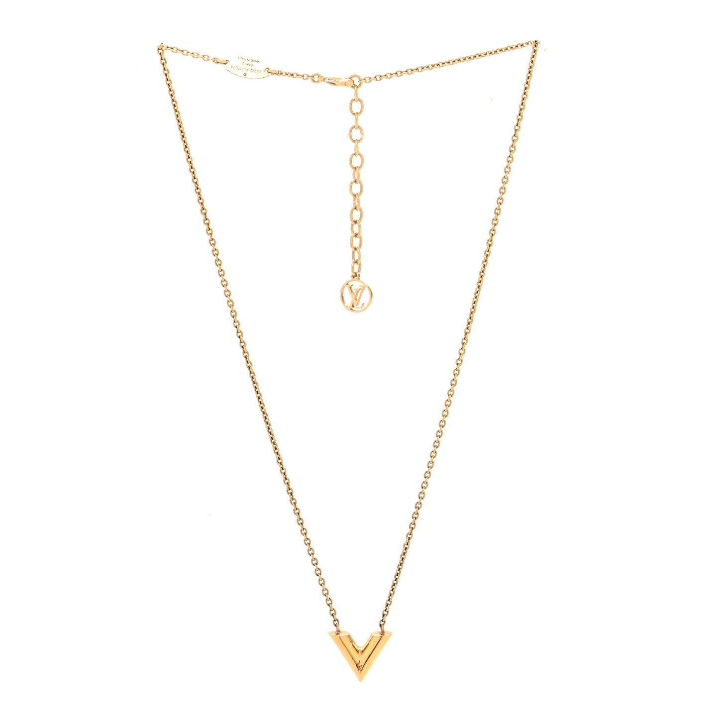Essential V Necklace Gold
