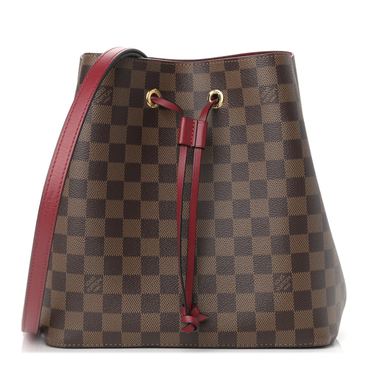 Damier Ebene Neonoe MM Cherry Berry