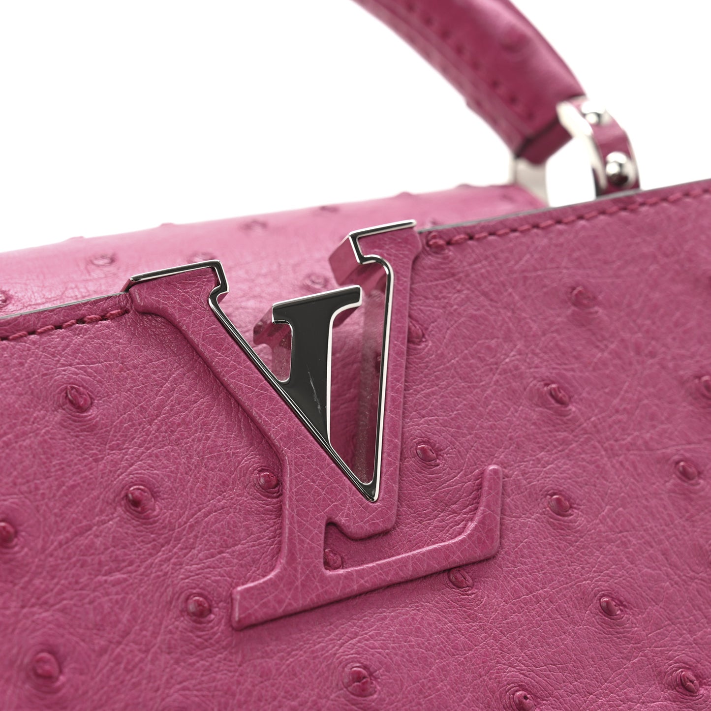 Ostrich Capucines Mini Fuchsia