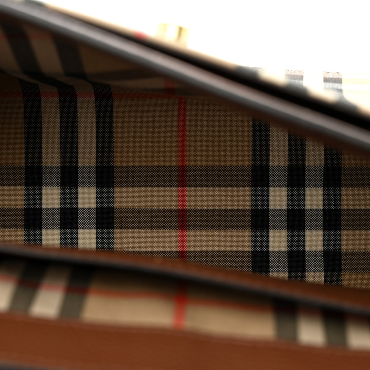 Calfskin Vintage Check Note Crossbody Bag Tan