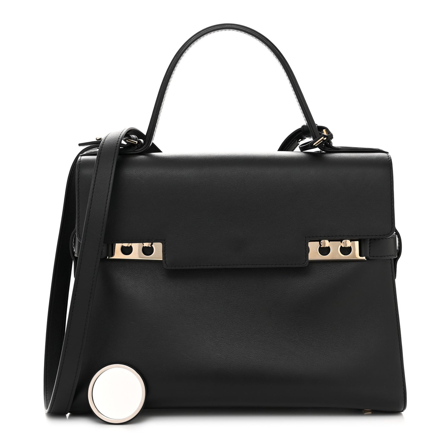 Calfskin GM Tempete Satchel Black