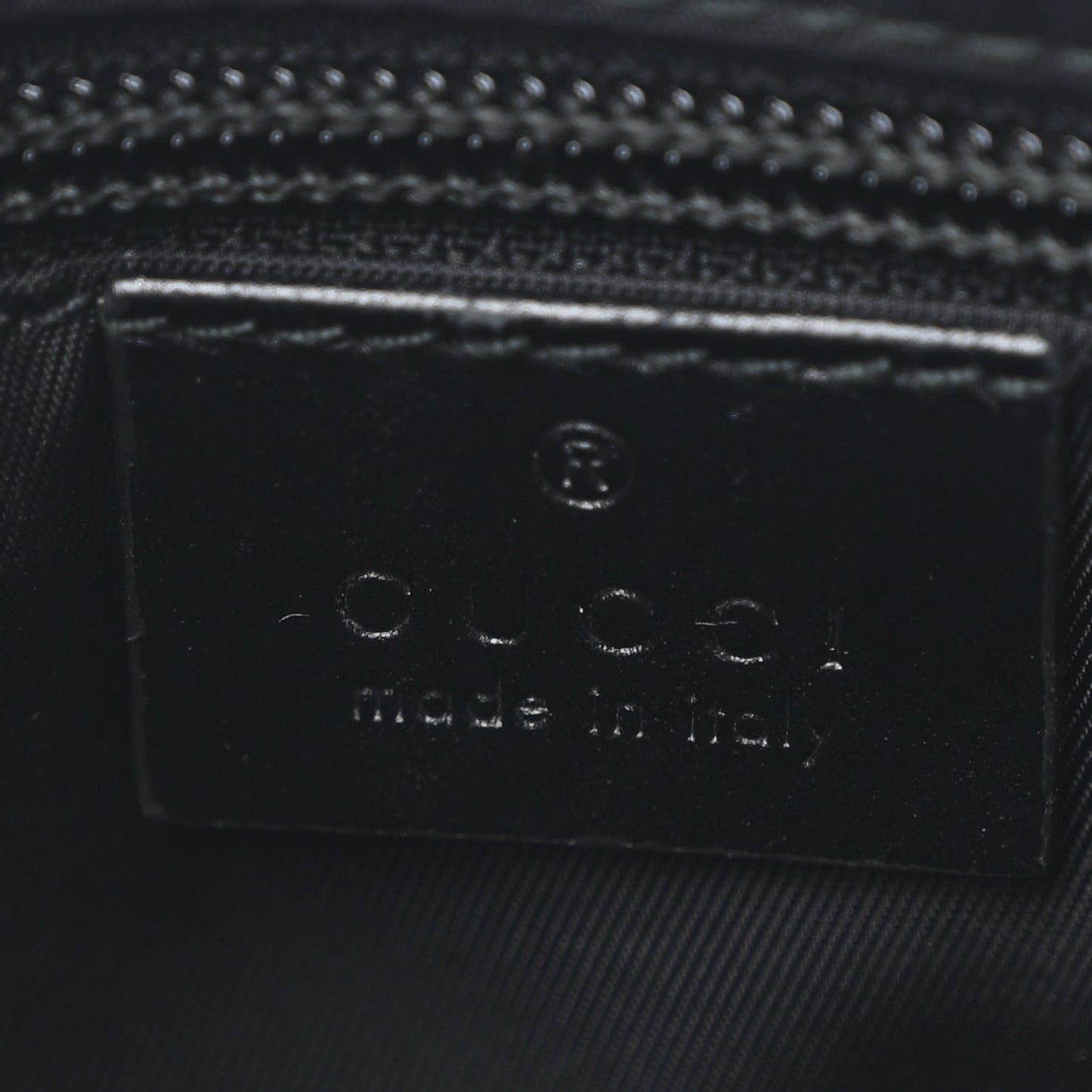 GG Supreme Monogram Web Messenger Bag Black