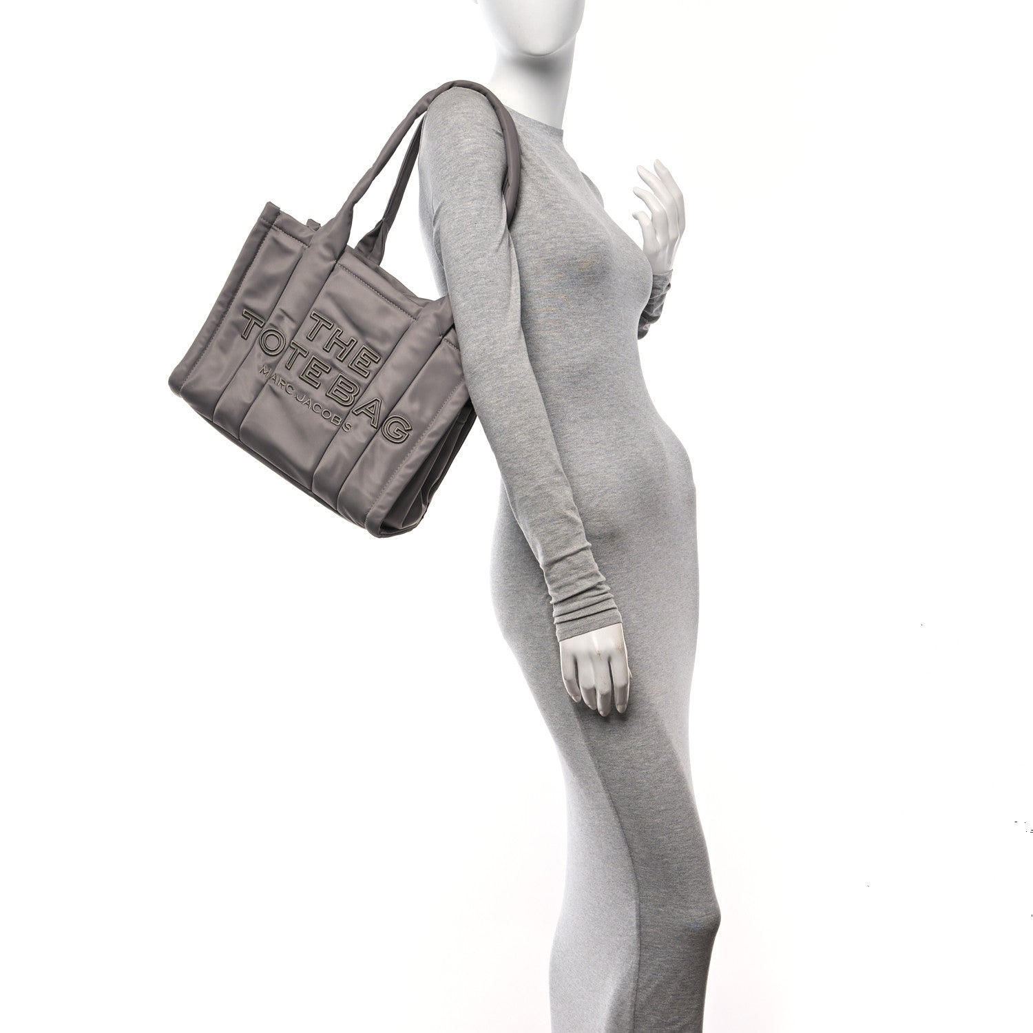 Marc Jacobs Nylon Medium The Puffy Tote Bag Grey 2 of 9