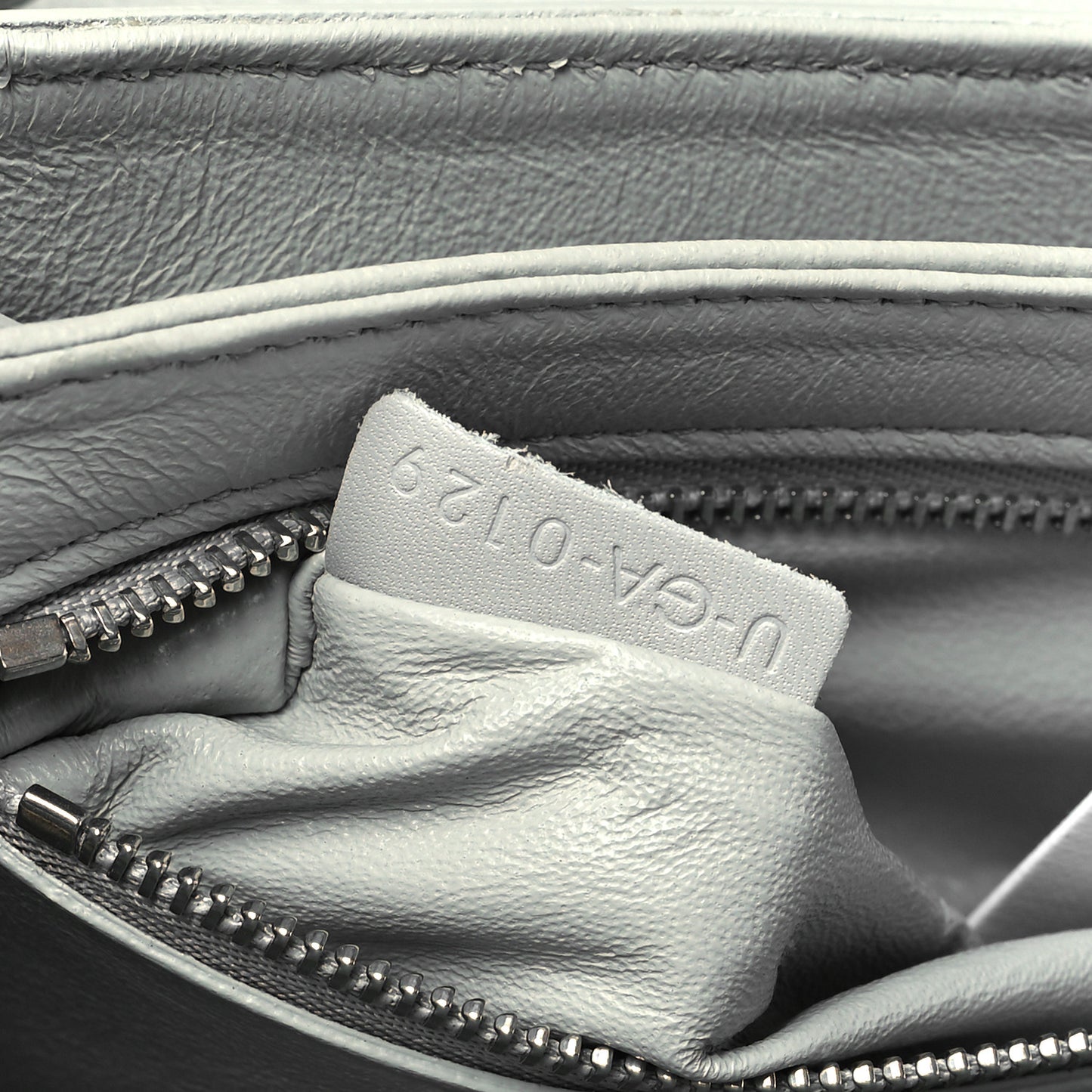 Shiny Calfskin Medium C Bag Light Grey
