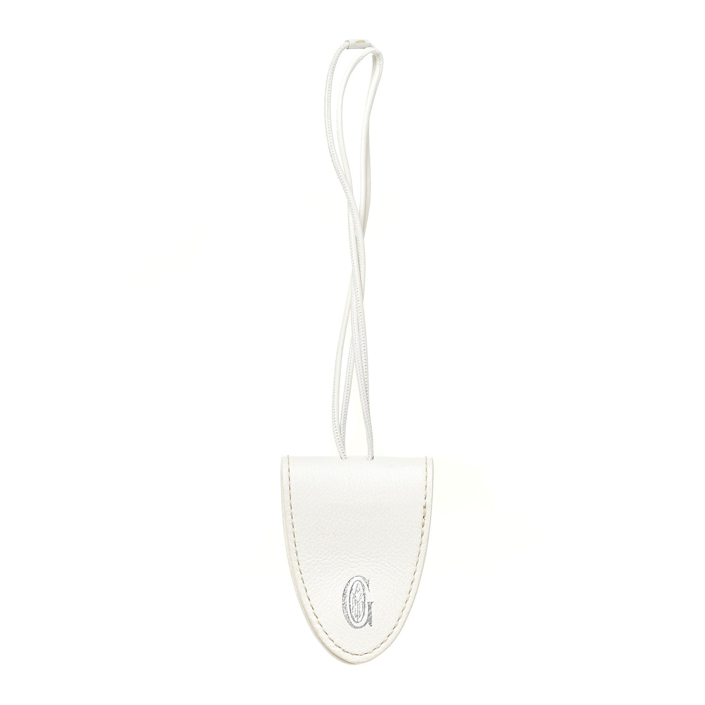 Calfskin Bag Clip White