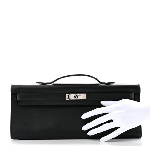 Swift Kelly Cut Clutch Pochette Black