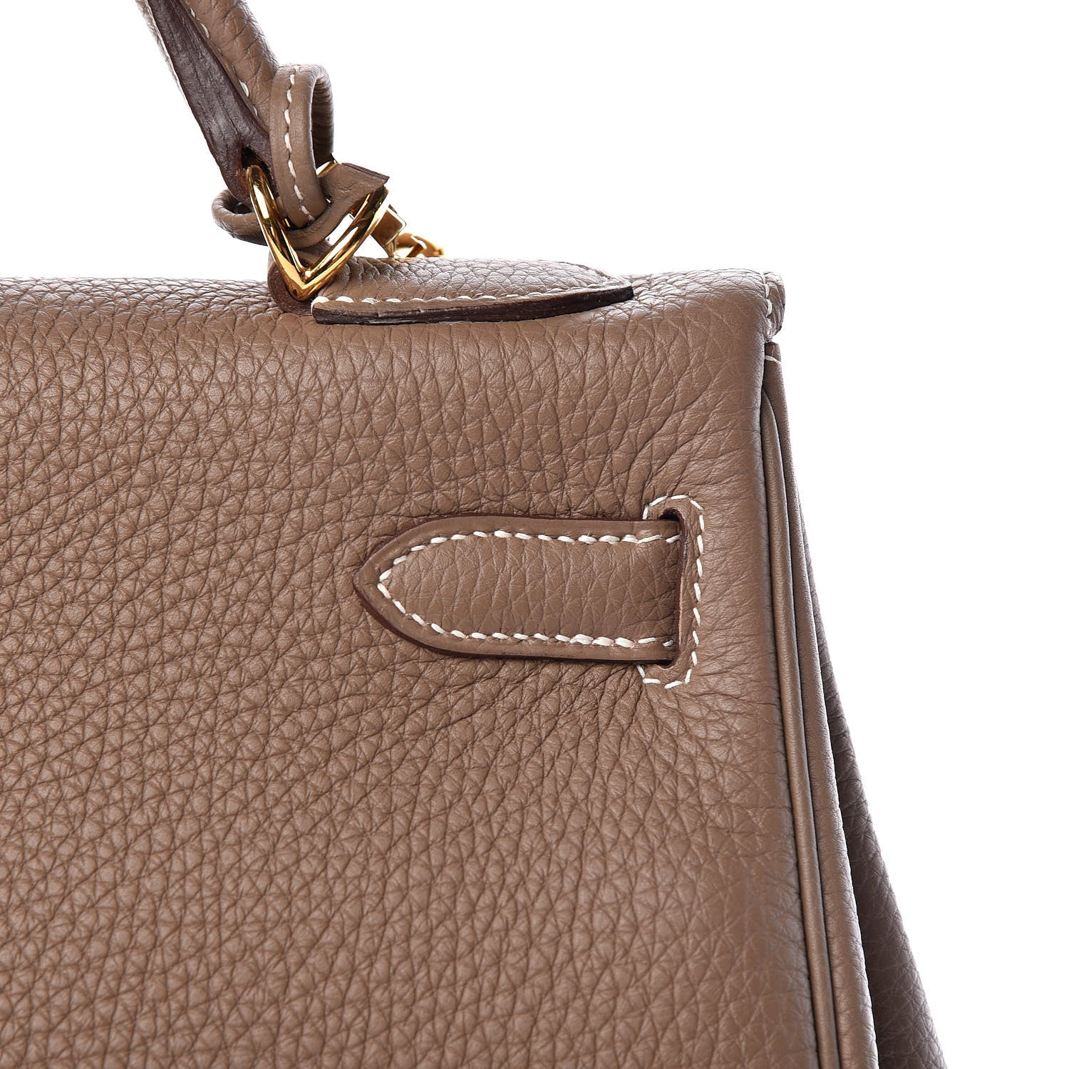 Hermes Togo Kelly Retourne 32 Etoupe 13 of 36