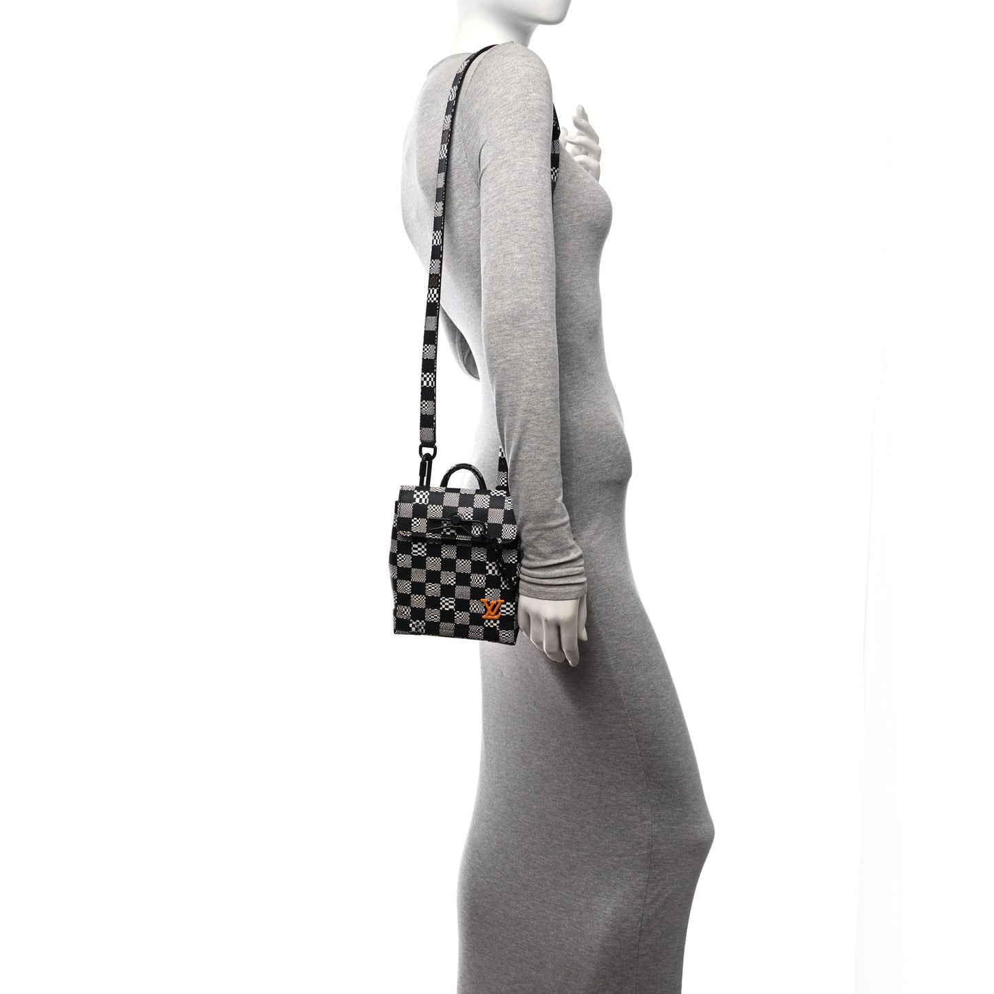 Damier Distorted Steamer XS