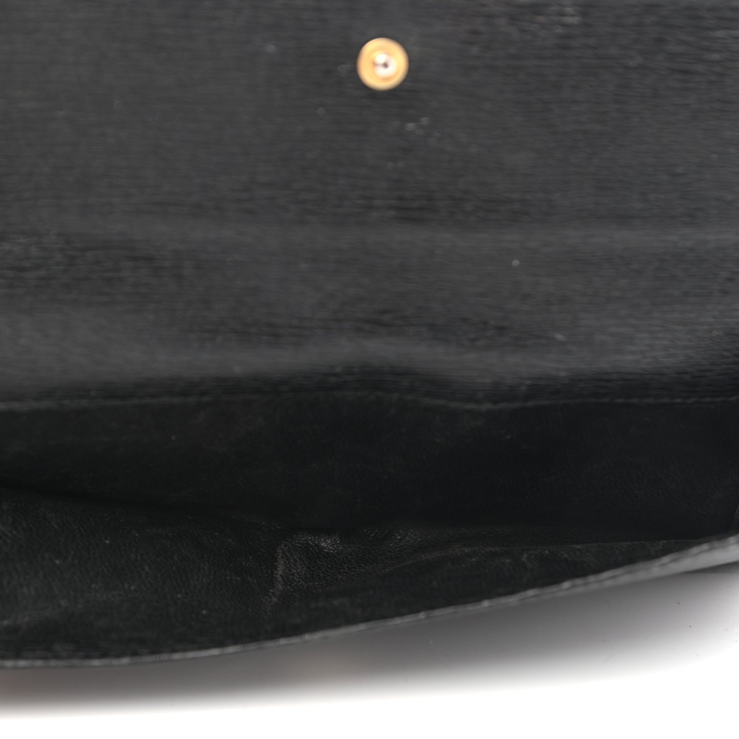 Calfskin Continental Bardot Wallet Black