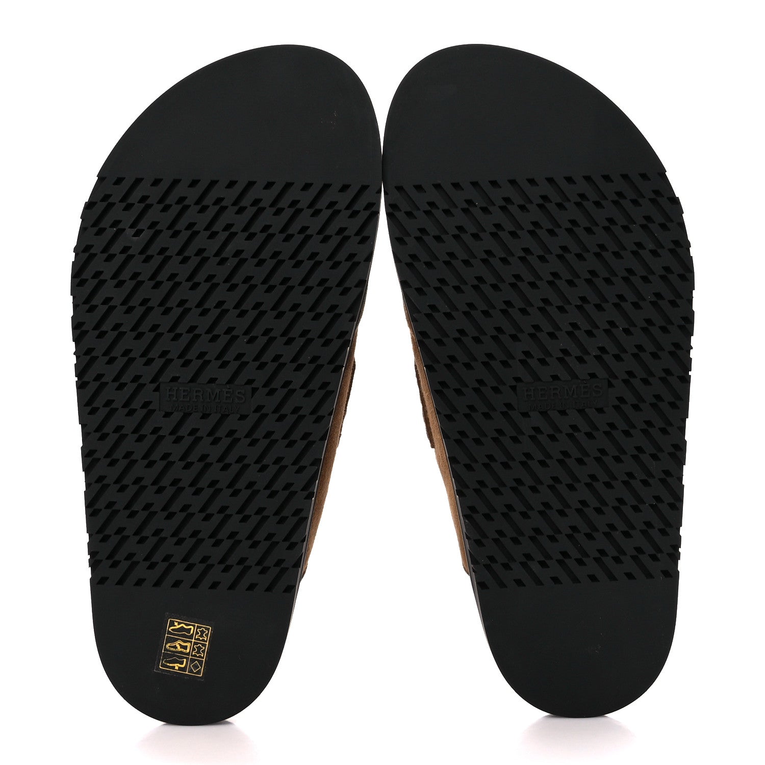 Hermes Suede Goatskin Shearling Go Mules 39 Brun Frume Ecru 5 of 8