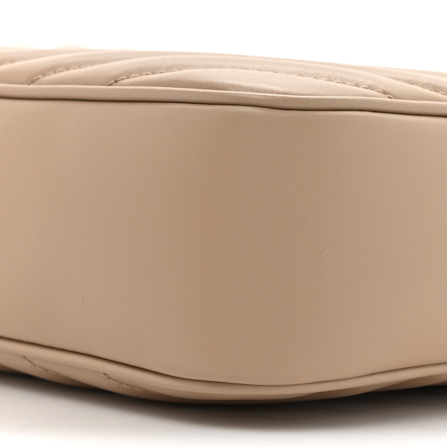 Calfskin Matelasse Monogram Lou Camera Bag Dark Beige