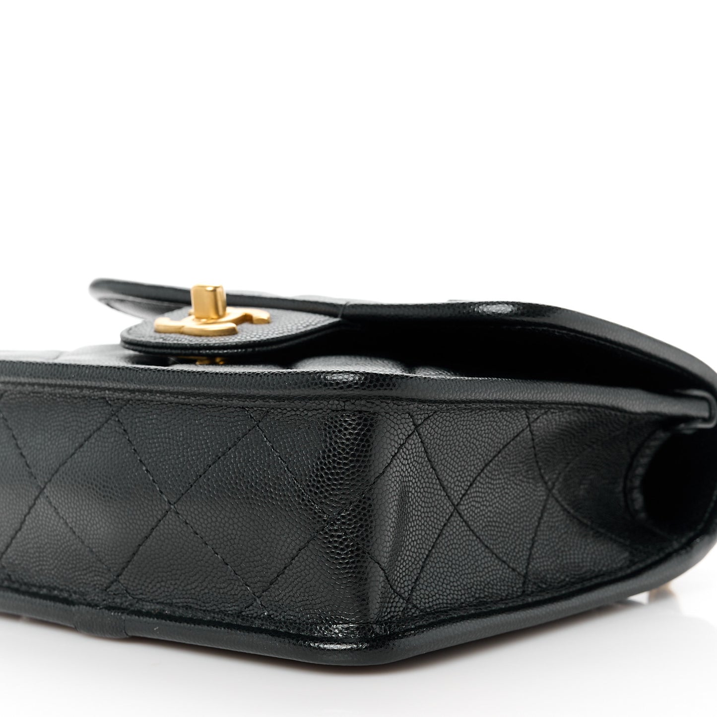 Caviar School Memory Mini Top Handle Flap Black