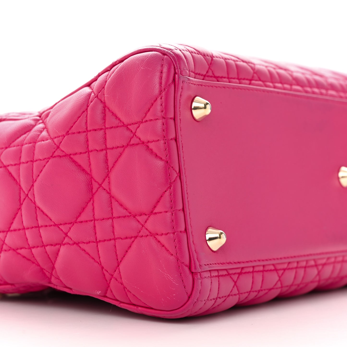 Lambskin Cannage Large Lady Dior Pink