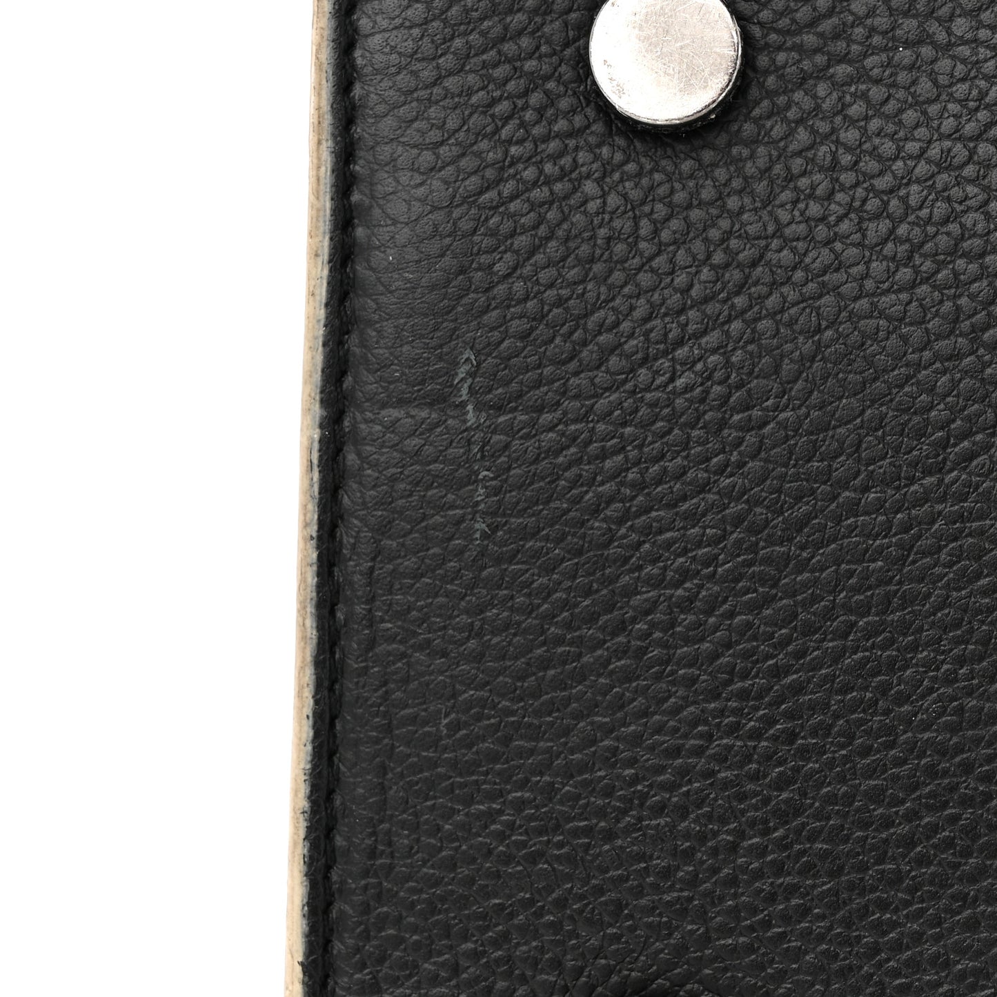 Calfskin Small Sac De Jour Black White