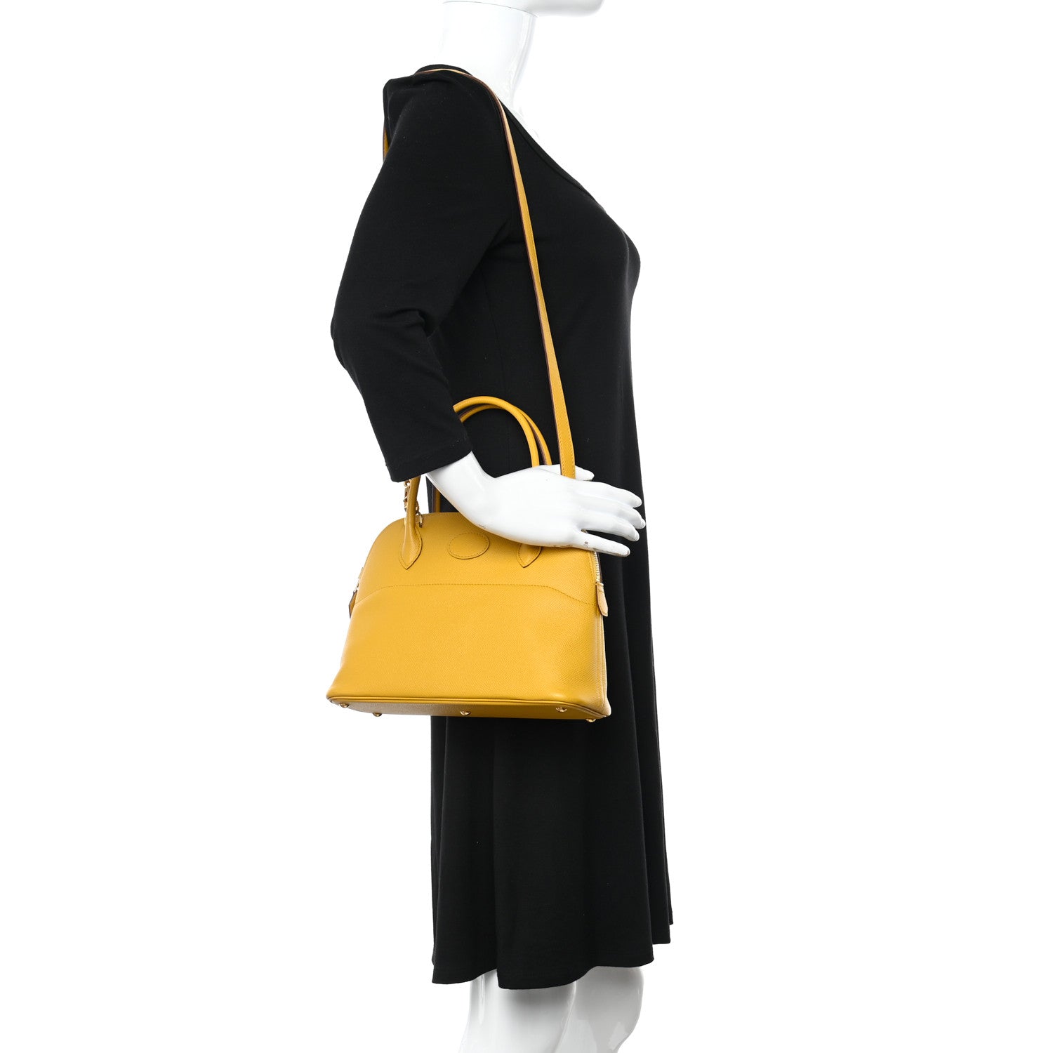 Hermes Epsom Bolide 27 Jaune Ambre 2 of 12