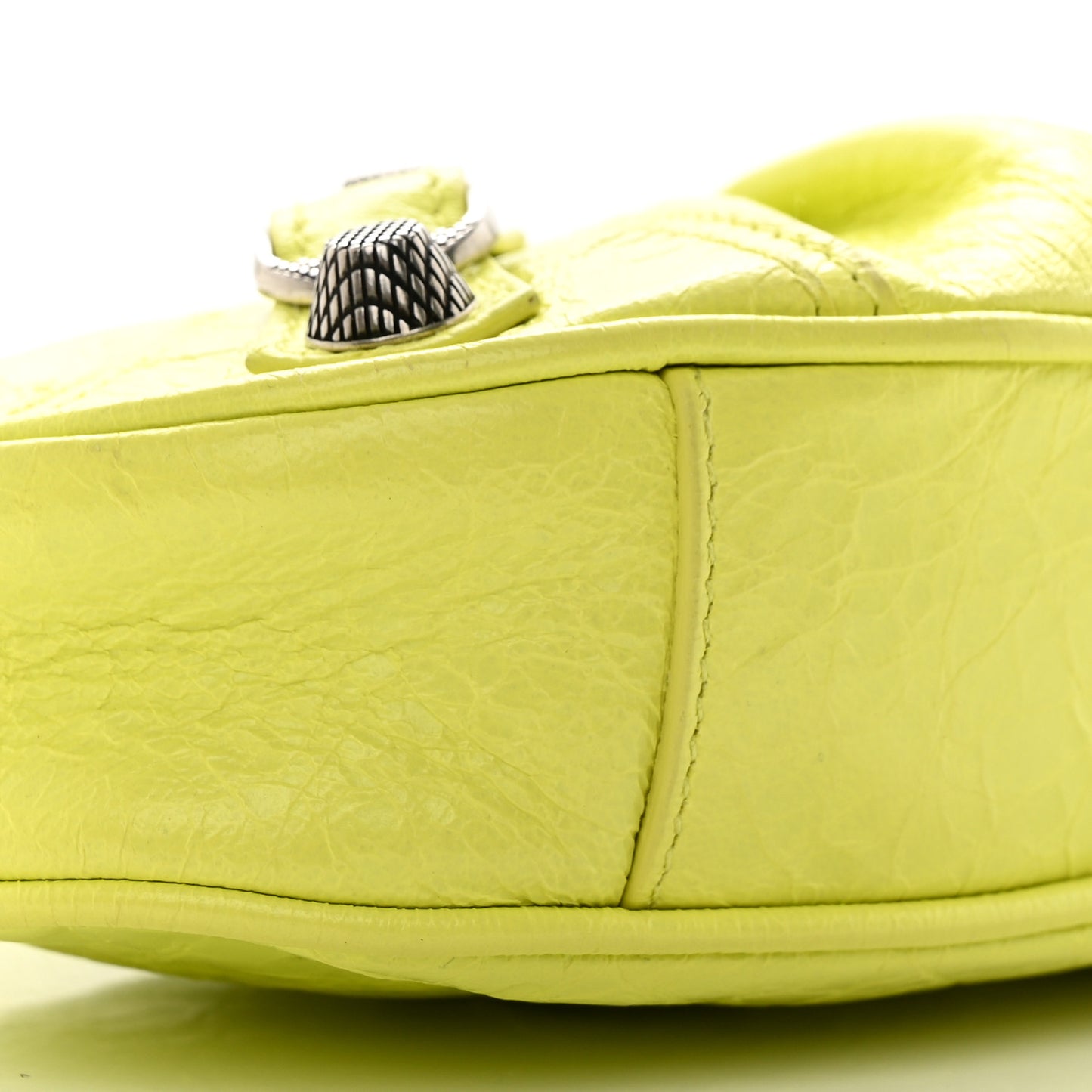 Agneau Arena Le Cagole Mini Purse With Chain Lime