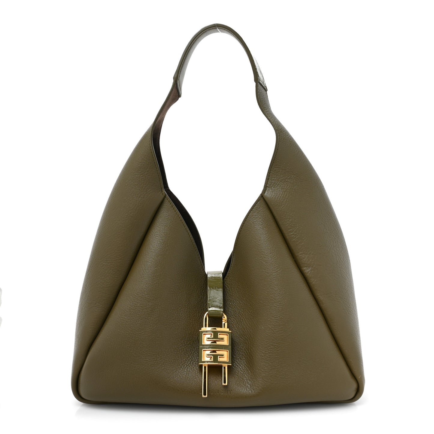 Calfskin Medium G-Lock Hobo Dark Khaki