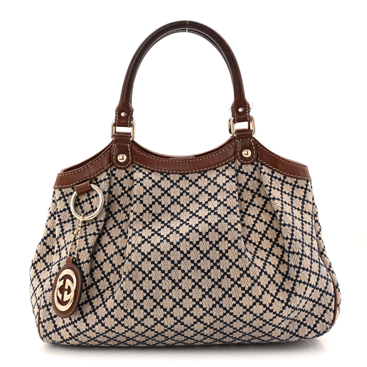 Gucci Diamante Medium Sukey Tote Brown 1853136 – FASHIONPHILE