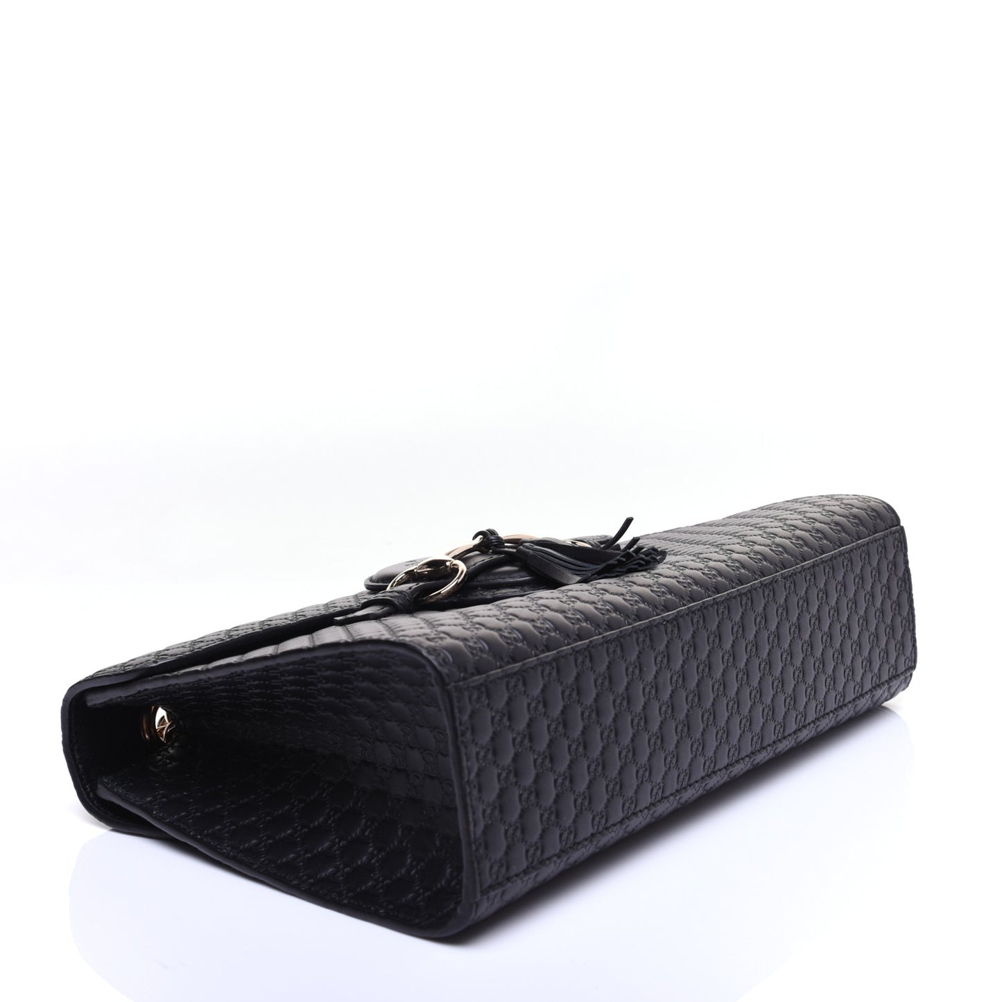 Microguccissima Medium Emily Chain Shoulder Bag Black