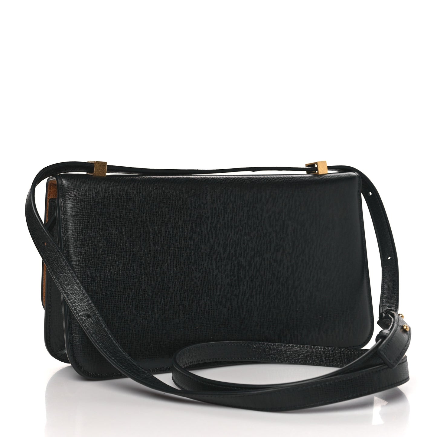 Calfskin Stamped Classic BV Bag Black