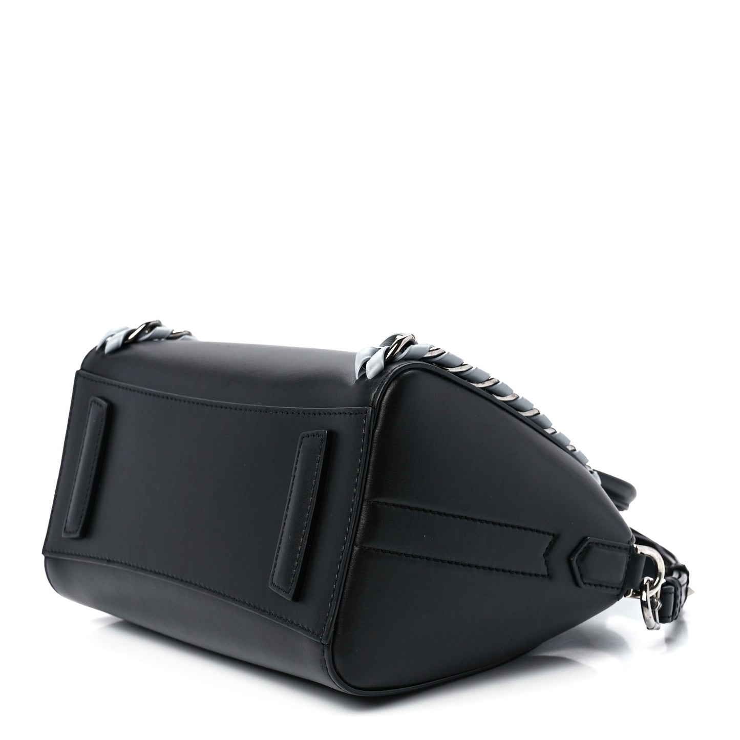 Smooth Calfskin Mini Chain Weave Antigona Black