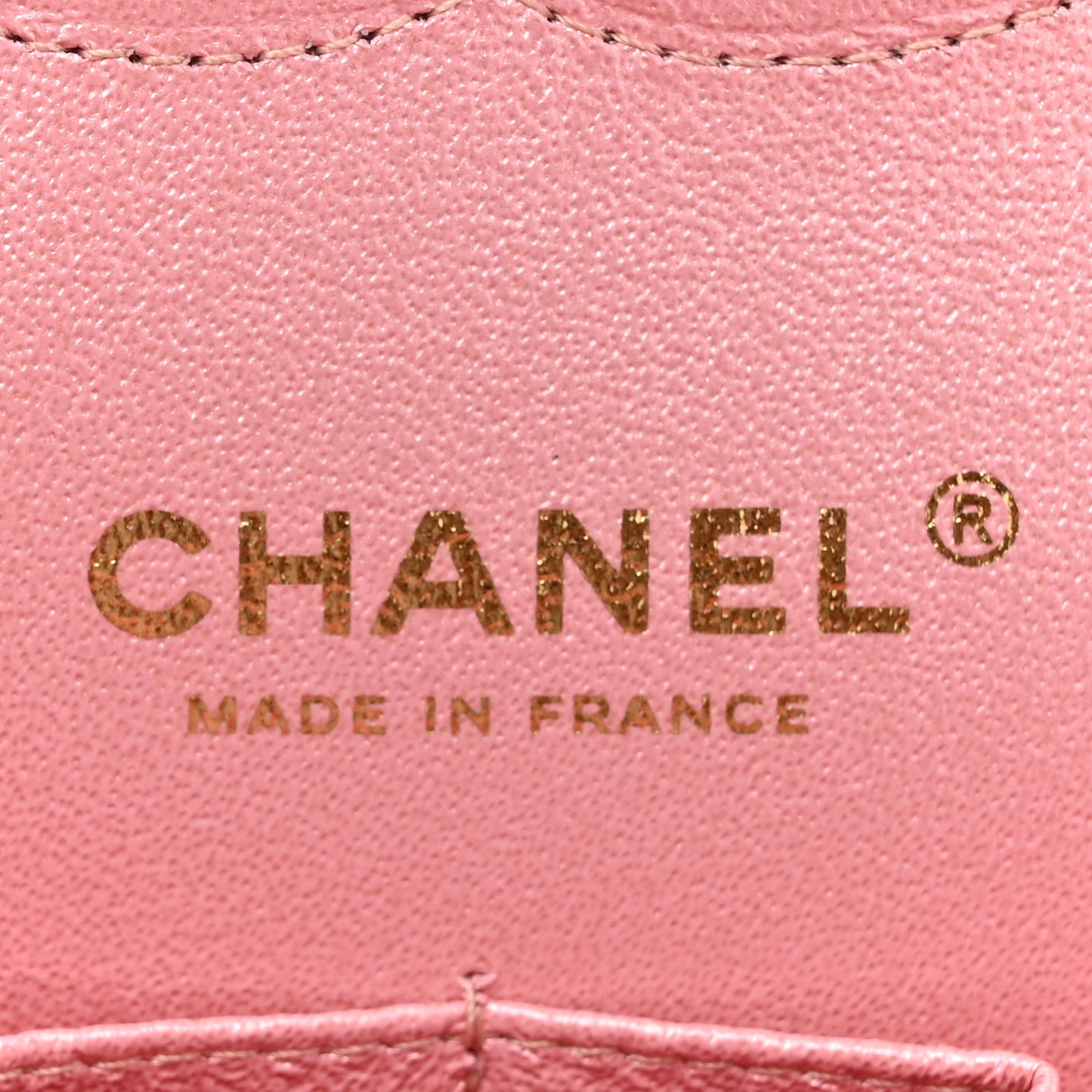 Iridescent Caviar Quilted Medium Double Flap Rose Pink