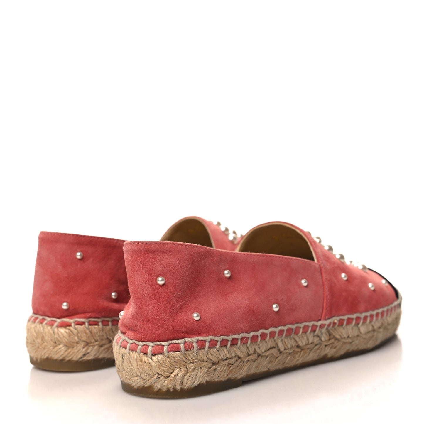 Suede Pearl CC Espadrilles 36 Pink Black