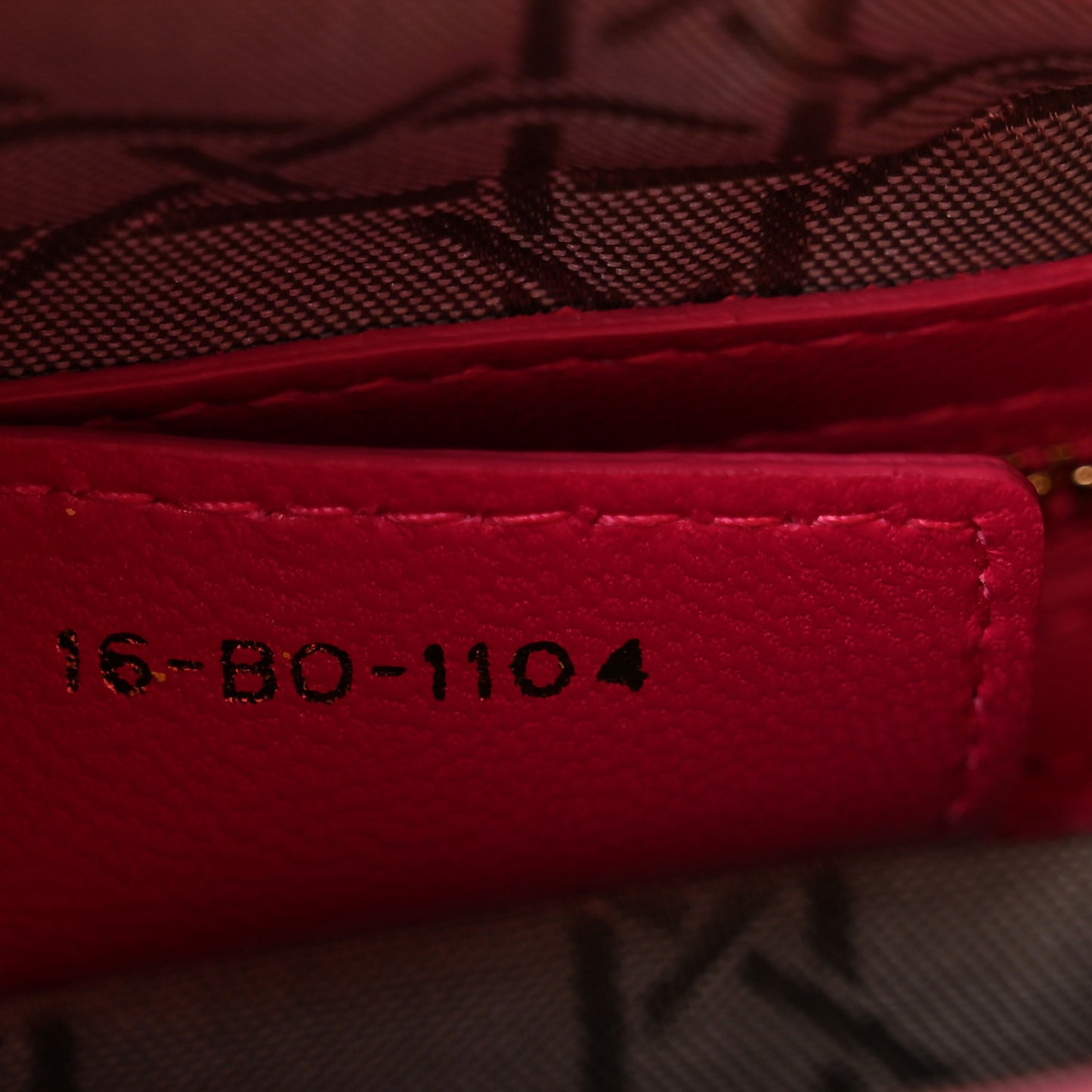 Lambskin Cannage Medium Lady Dior Pink