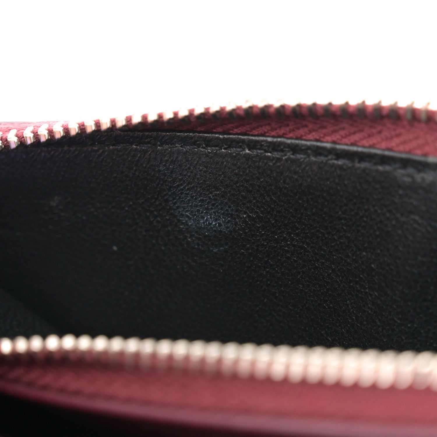 Saint Laurent Calfskin Crocodile Embossed Kate Monogram Tassel Chain Wallet Rouge Legion 12 of 14