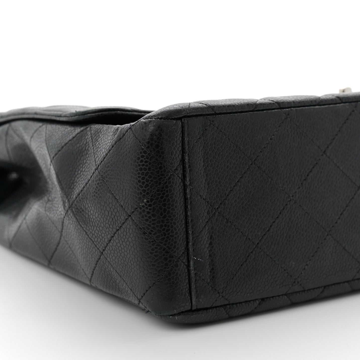 Caviar Quilted Maxi Single Flap Black