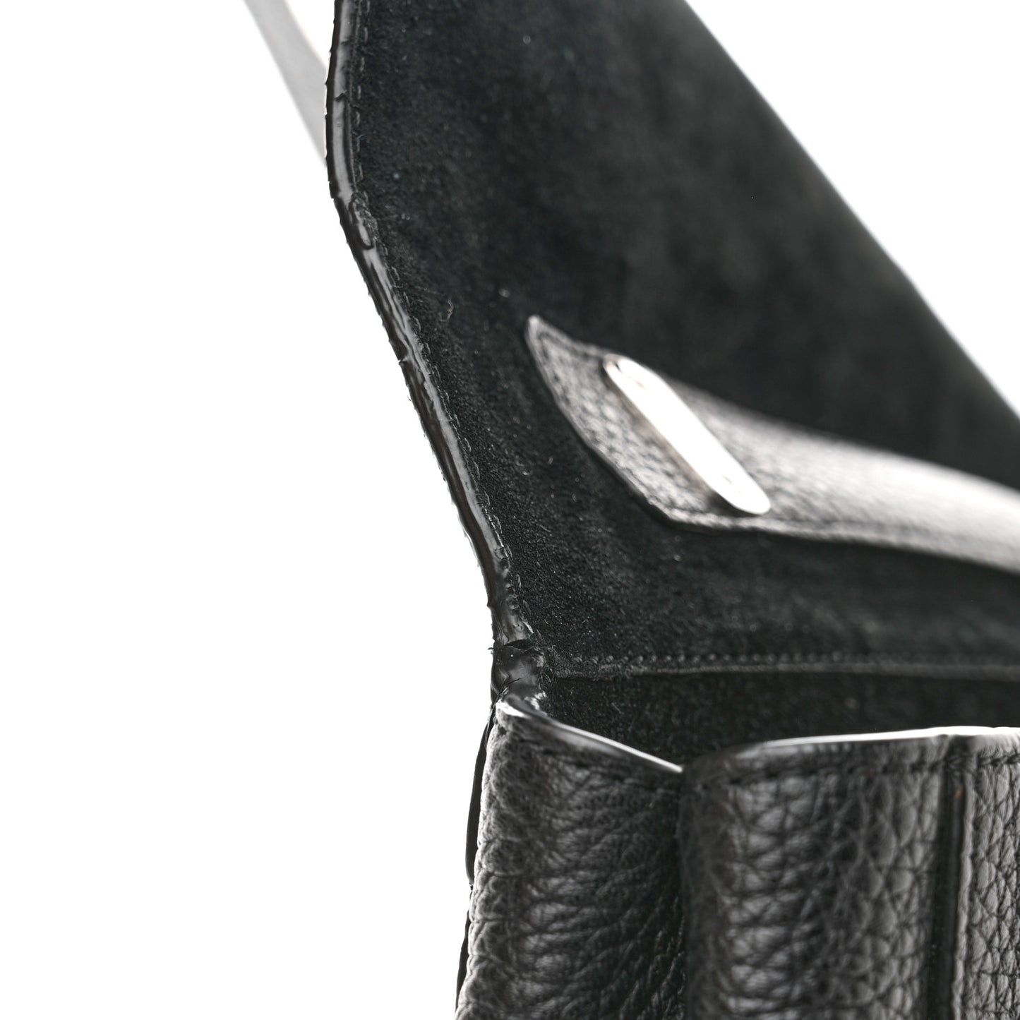 Small Classic Grain Calfskin Medium Lily Flap Black