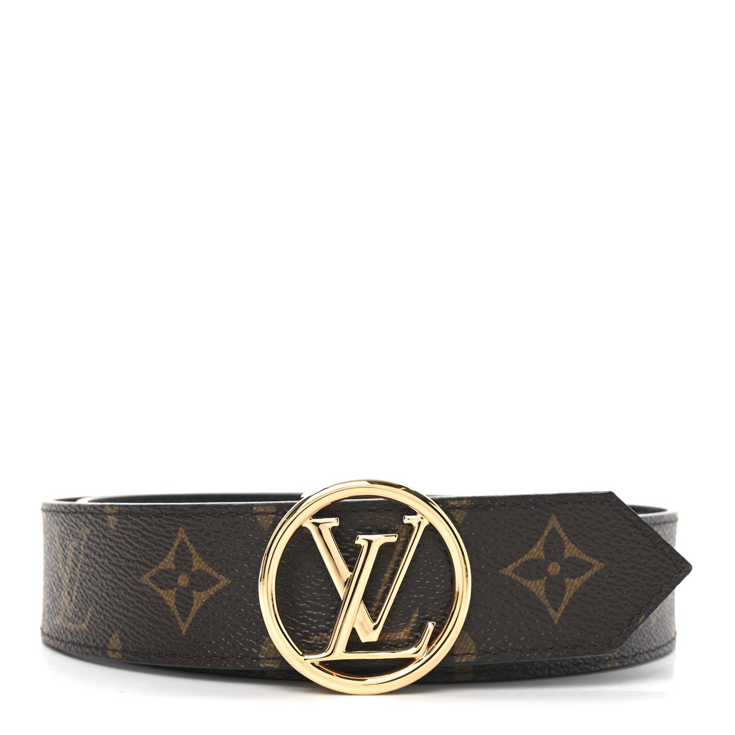 Louis Vuitton 2018 LV Circle Reversible 38mm Belt Epi Black Louis Vuitton 2018 LV Circle Reversible 38mm Belt - Black  main image 2