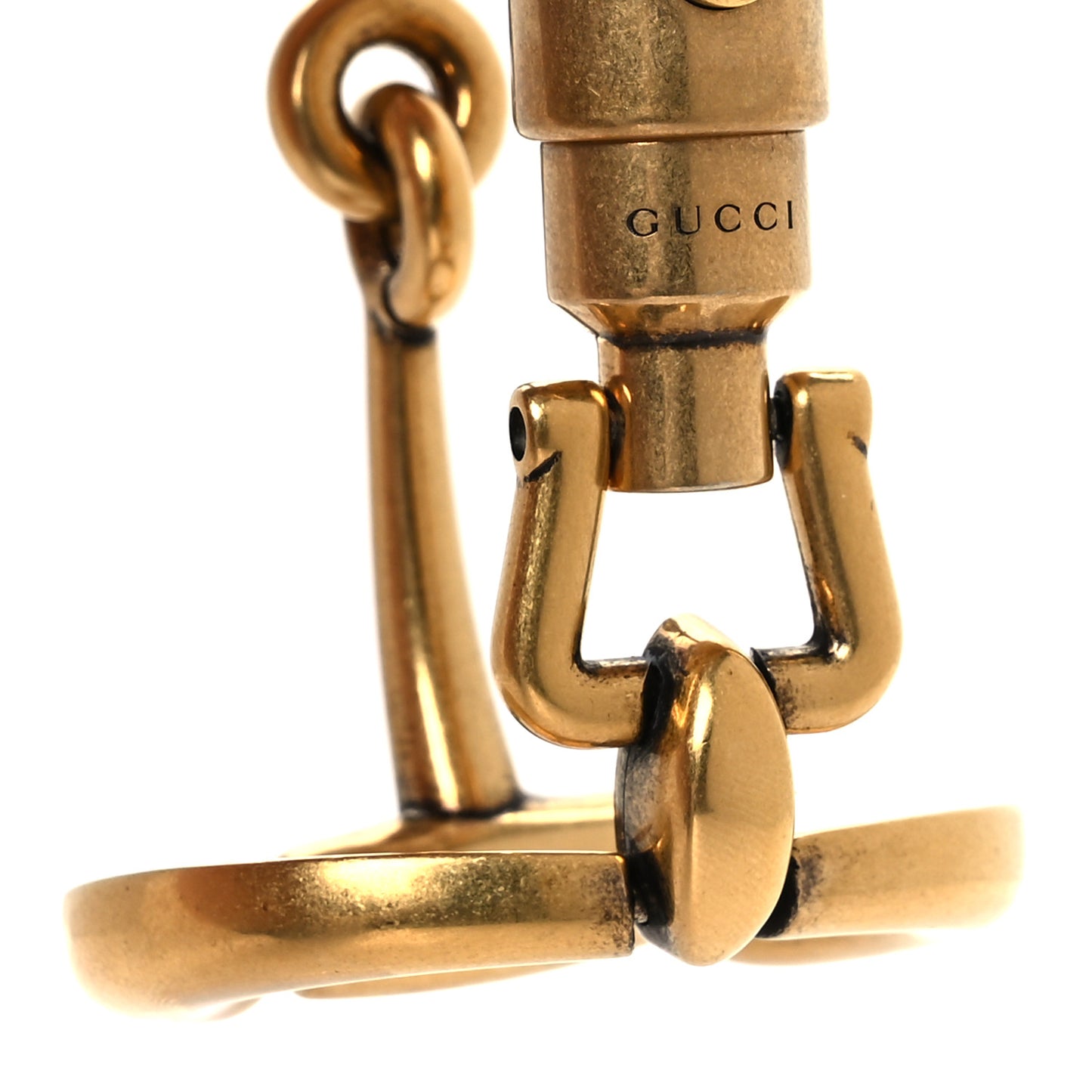 Brass Horsebit Bracelet S Aged Gold