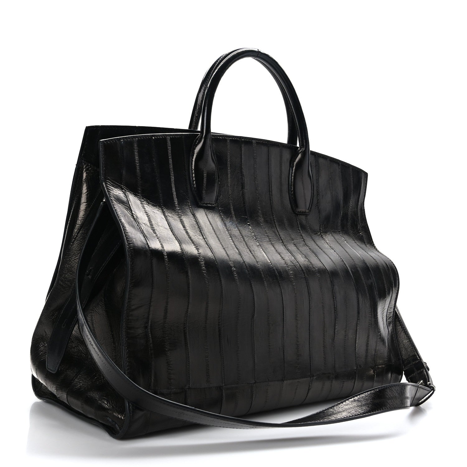 Salvatore Ferragamo Eel Large Studio Bag Black 3 of 8