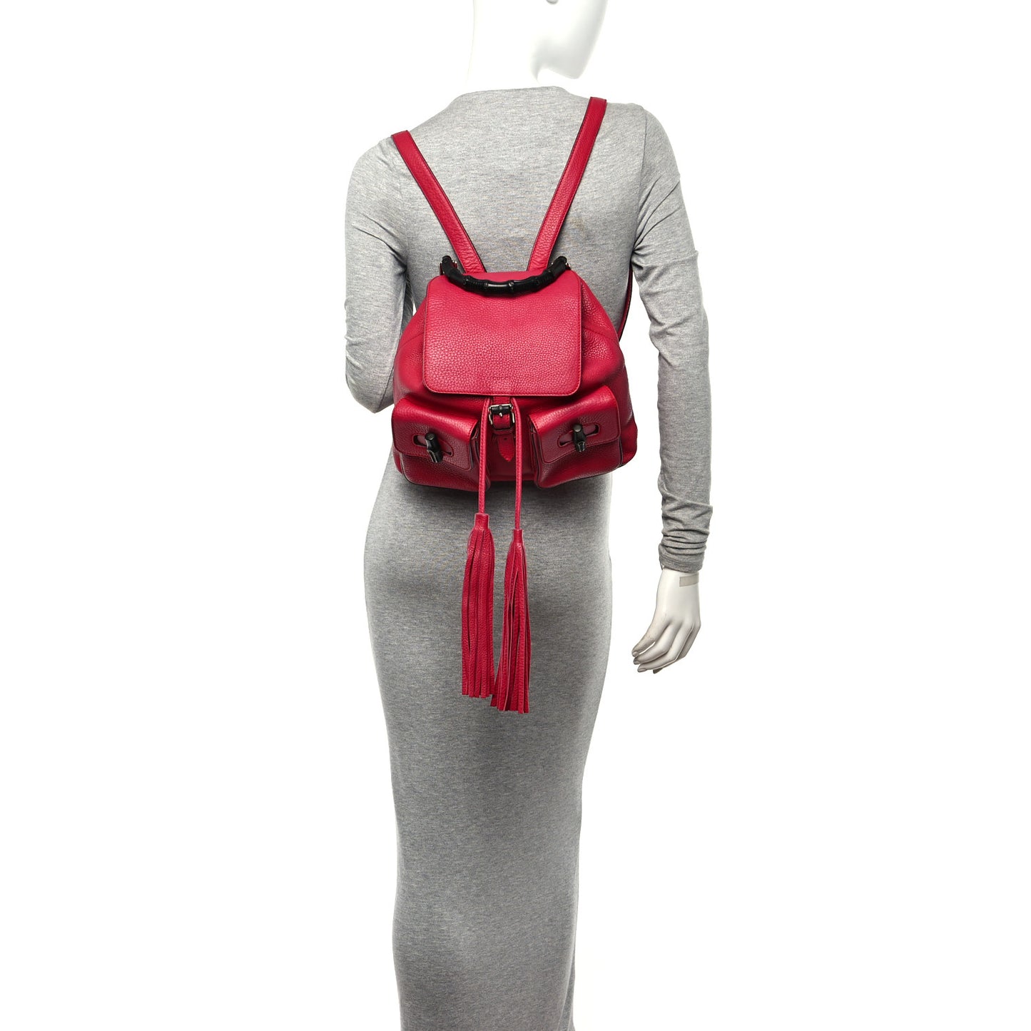 Cellarius Calfskin Medium Bamboo Backpack Petunia