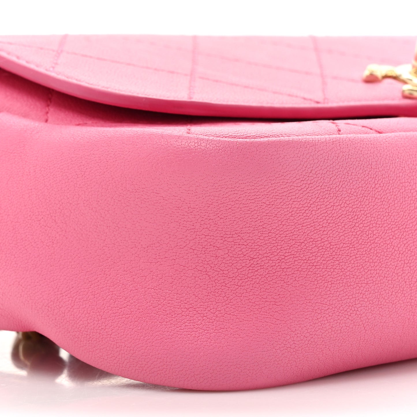 Goatksin Quilted Casual Trip Waist Bag Pink