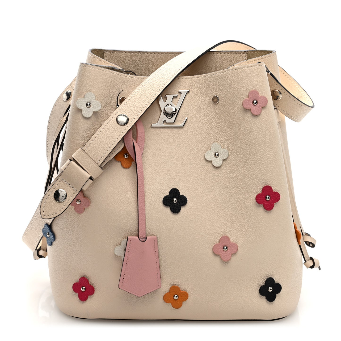 Calfskin Flowers Lockme Bucket Creme