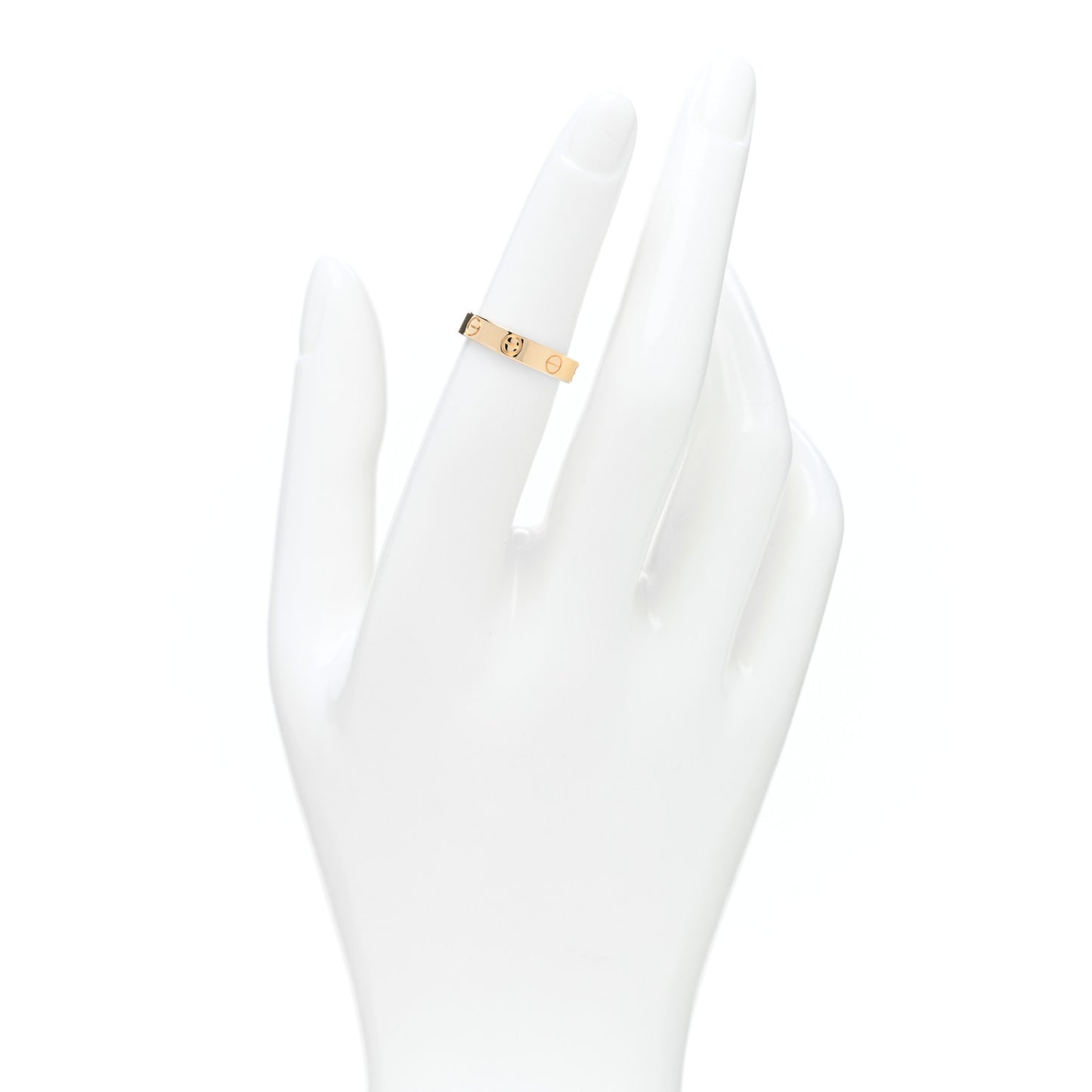 18K Yellow Gold 3.5mm LOVE Wedding Band Ring 50 5.25