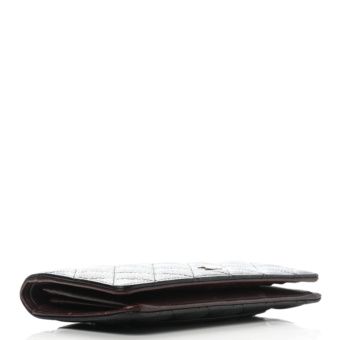 Caviar Quilted Yen Wallet Black